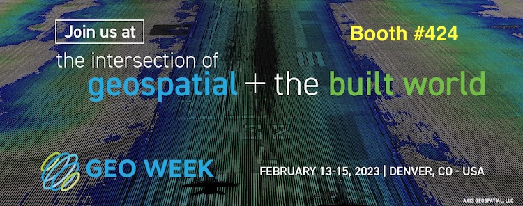Visit our booth at GeoWeek 2023