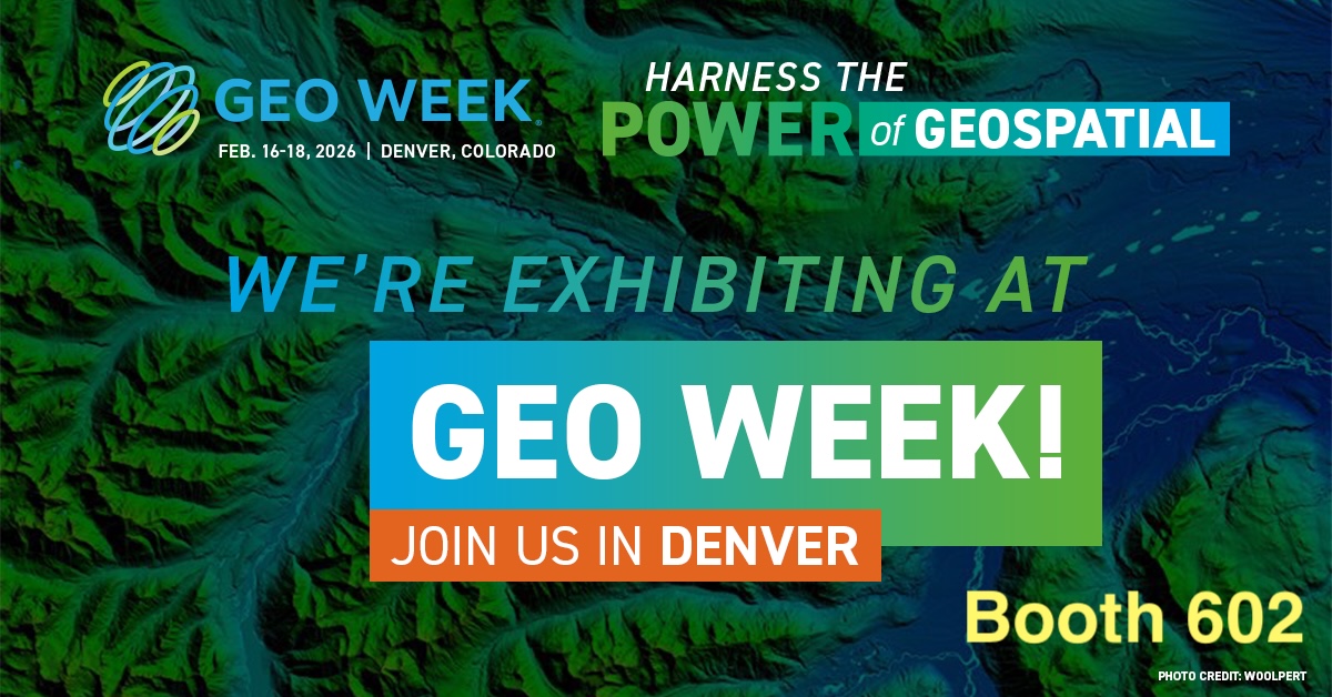 We’re exhibiting at GeoWeek 2026!