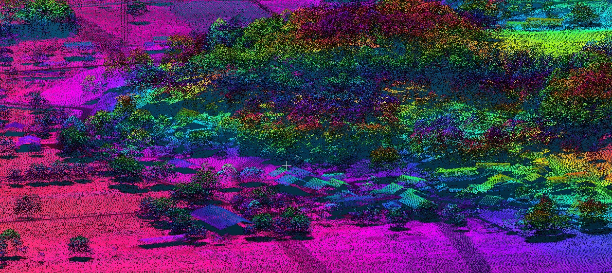 Point cloud extracted by WavEx